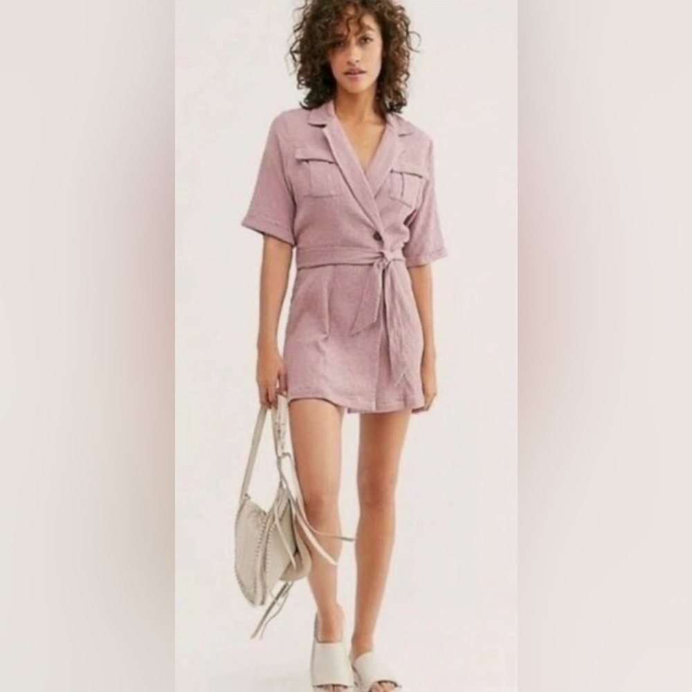 Free People Dusty Pink Mini Dress